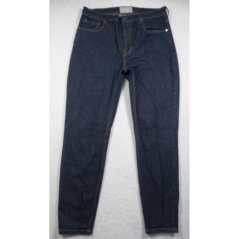 Everlane Jeans Womens Size 31 Blue Denim Regular High Rise Stretch Dark Wash